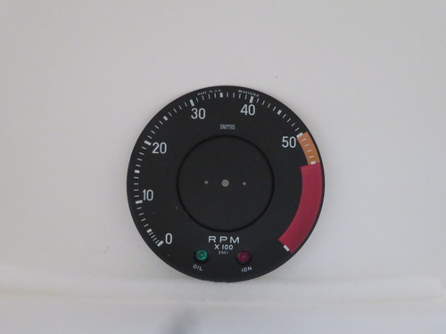 Triumph TR250 & TR6 Tachometer Dial Face Plate 