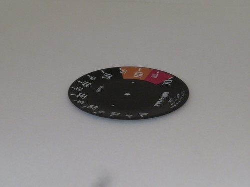 MG Midget Tachometer Dial Face Plate  RVC1410/01