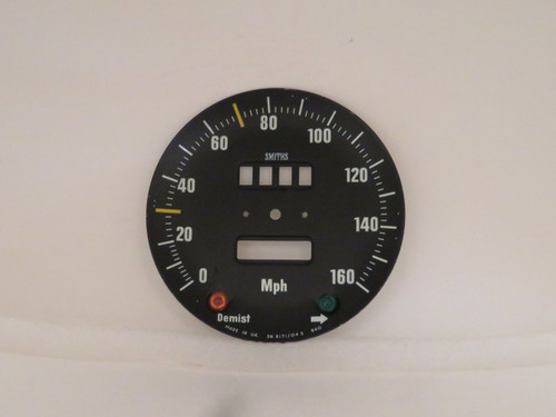 Jaguar XJ12 5.3L 160MPH Speedometer Dial Face Plate