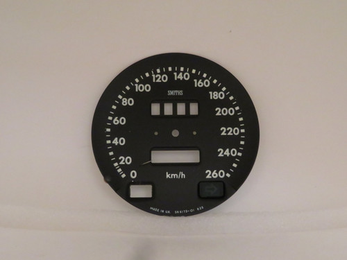 Jaguar XJ12 260KMH Speedometer Dial Face Plate  SN6173/01