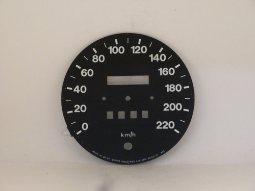 Rover 3500 220KMH Speedometer Dial Face Plate
