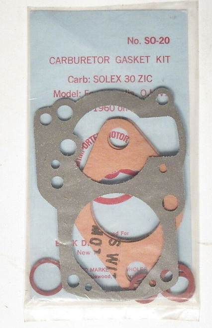 Ford Anglia 105E & Prefect 107E  Carburetor Minor Gasket Kit SO20