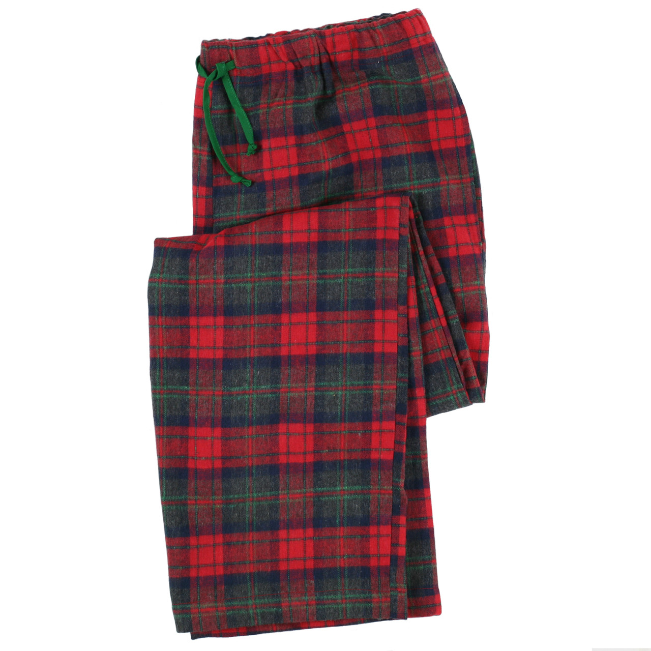 Red Green Plaid Pajama Pants  Women's Cotton Pajama Pants