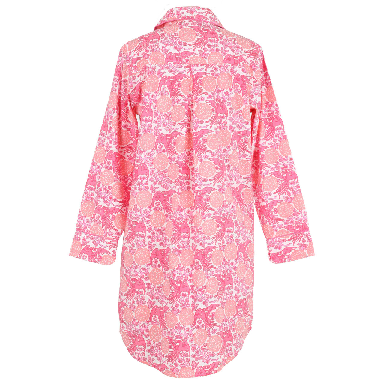 Logan Pink ~ Cotton Poplin Classic Long Sleeve Pajamas - Needham