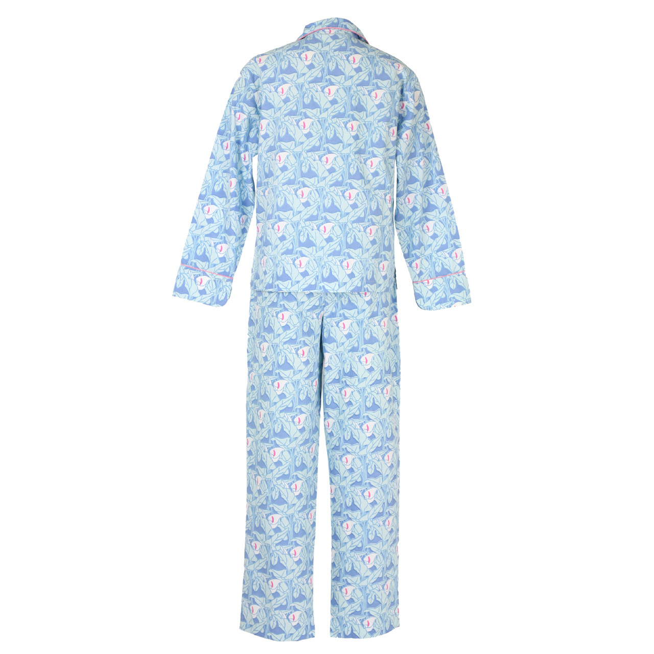 Amelia Cotton Poplin Long Sleeve Pajamas | Needham Lane