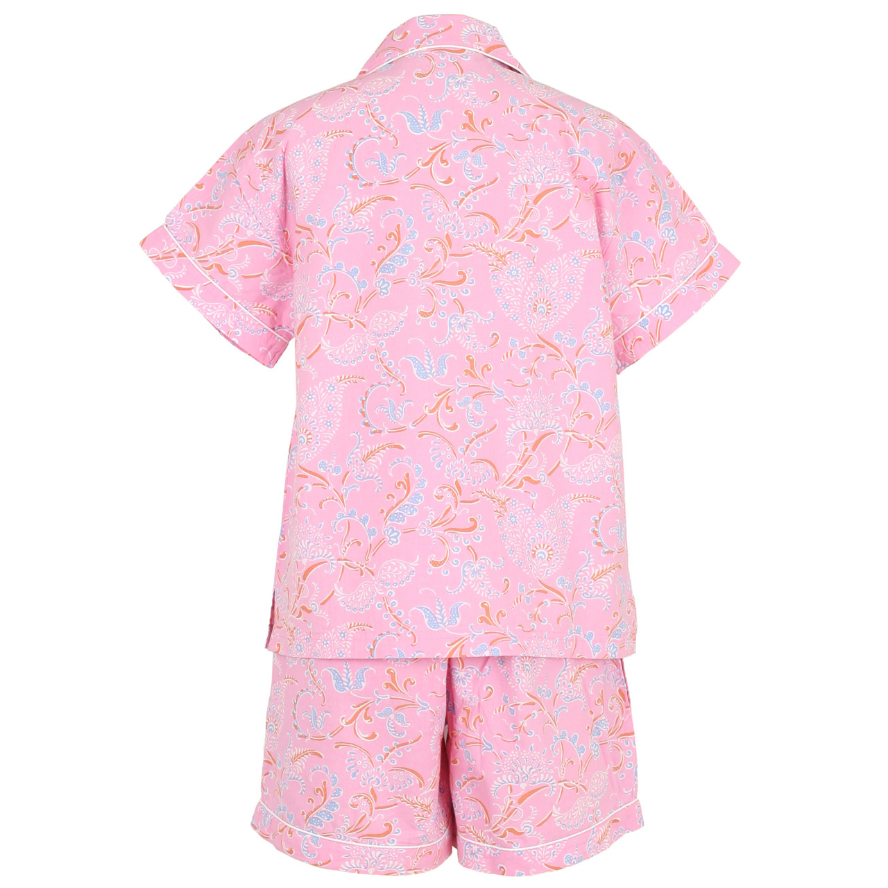 Sleeve Lane Needham Pajamas Short Poplin Shorty | Camille Cotton