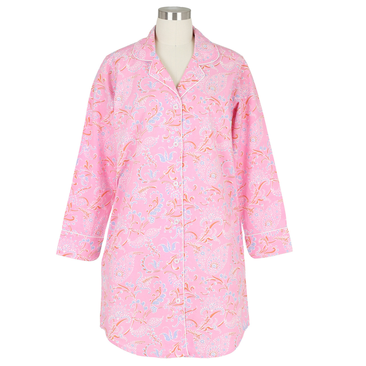 Printed Cotton Poplin Nightshirt