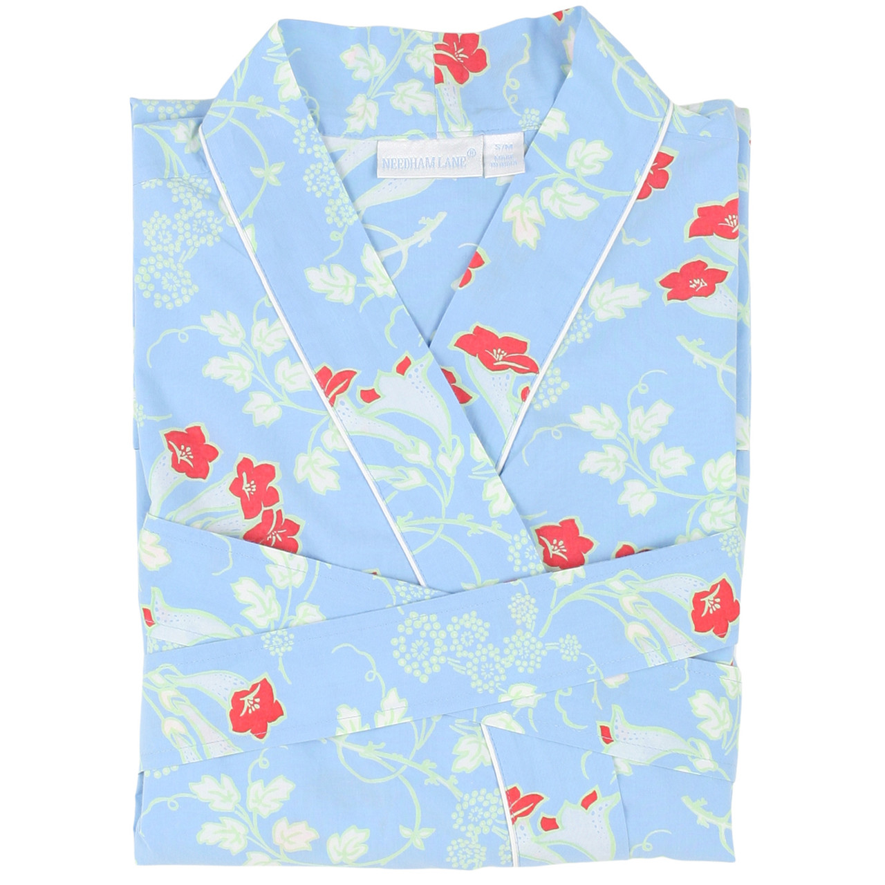 Quinn ~ Cotton Poplin Kimono Robe - Needham Lane Ltd.