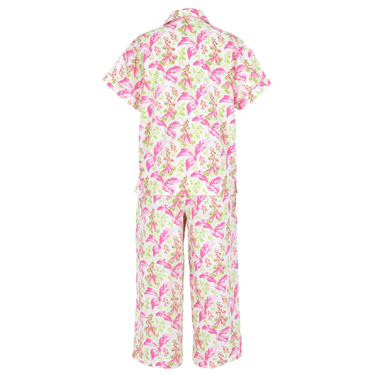 Women's Short Sleeve & Pants Tropical Pajama Set – Dressbarn