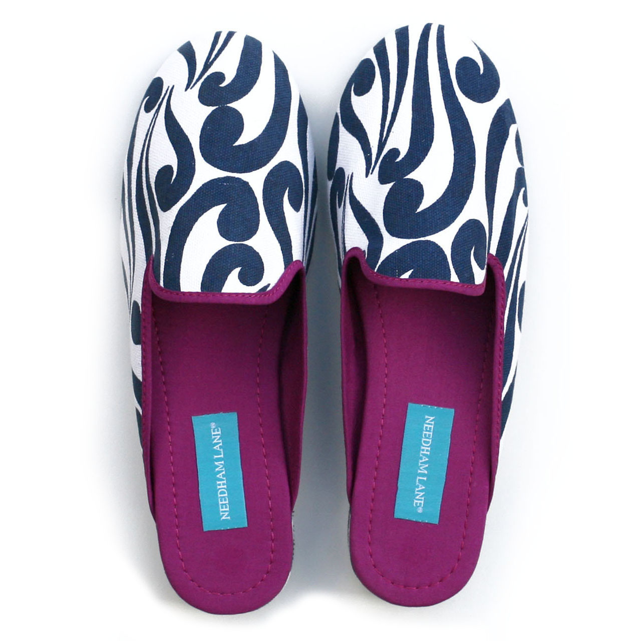 purple mule slippers