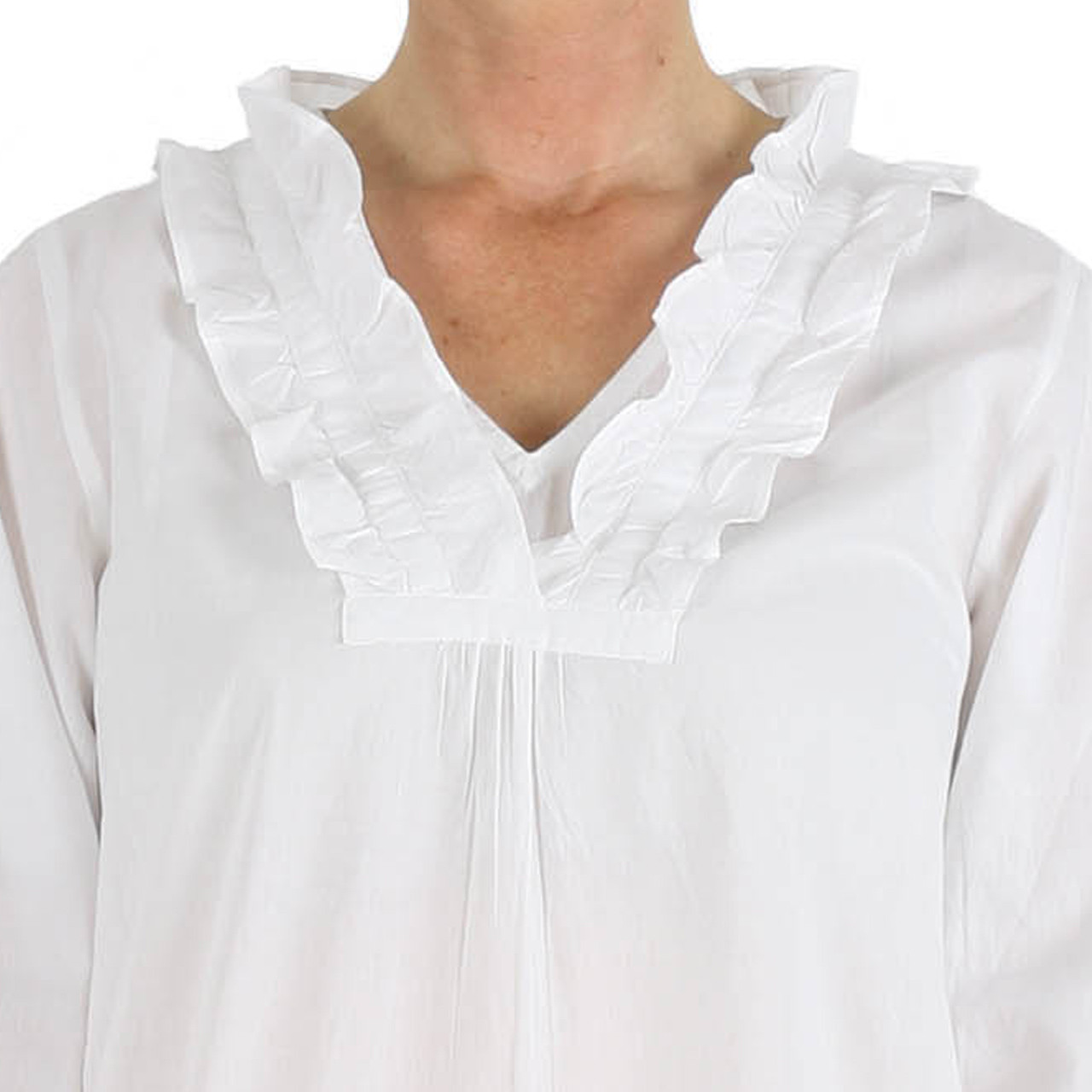 Bianca ~ Cotton Cambric Nightshirt - Needham Lane Ltd.