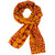 Women's red and yellow soft fashion scarf