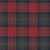 Swatch of red and green plaid cotton flannel