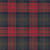 Swatch of 100% cotton flannel in red and green plaid