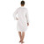 Women's knee length white cotton sleepshirt