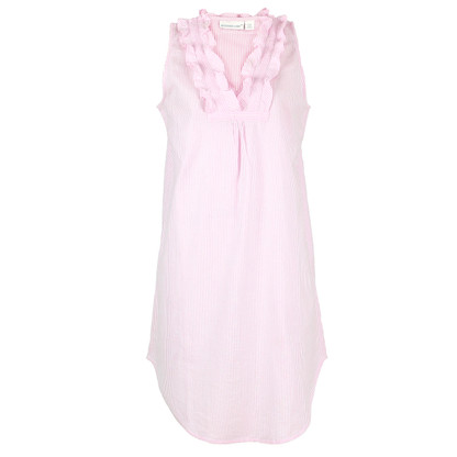 Pink Seersucker ~ Cotton Nightgown - Needham Lane Ltd.