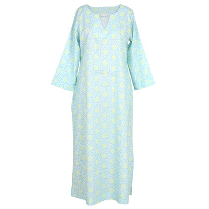 Nevis Sunset ~ Cotton Voile Split Neck Tunic - Needham Lane Ltd.