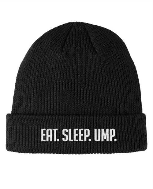 Eat. Sleep. Ump. - Cozy Cuffed Beanie