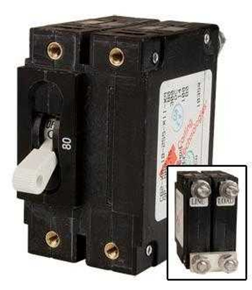 MidNite Solar 300 VDC panel mount breaker Breakers and Fuses MNEDC-300