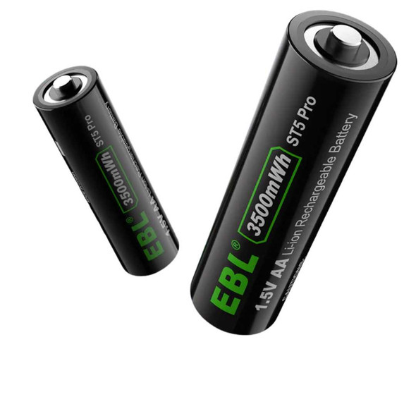 EBL Rechargeable AA Lithium Batteries Portable Power Packs EBL1.5VAA EBL Rechargeable AA Lithium Batteries Portable Power Packs EBL1.5VAA