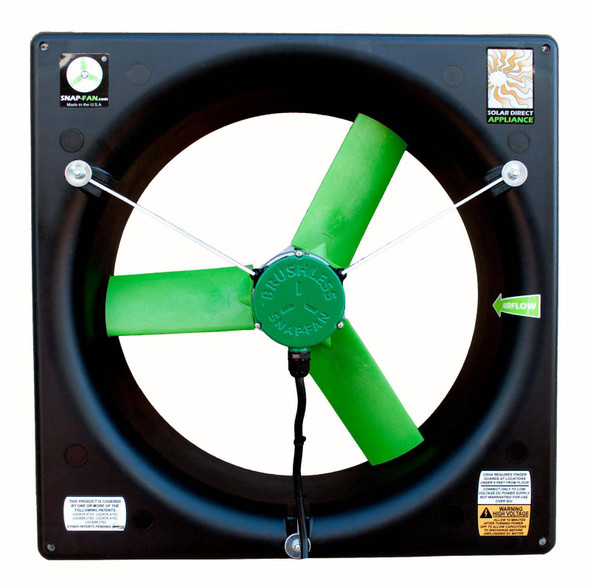 Snap-Fan 16" DC Brushless Snap-Fan (12-24V) by Fogco Shop All SF.P16BLDC24