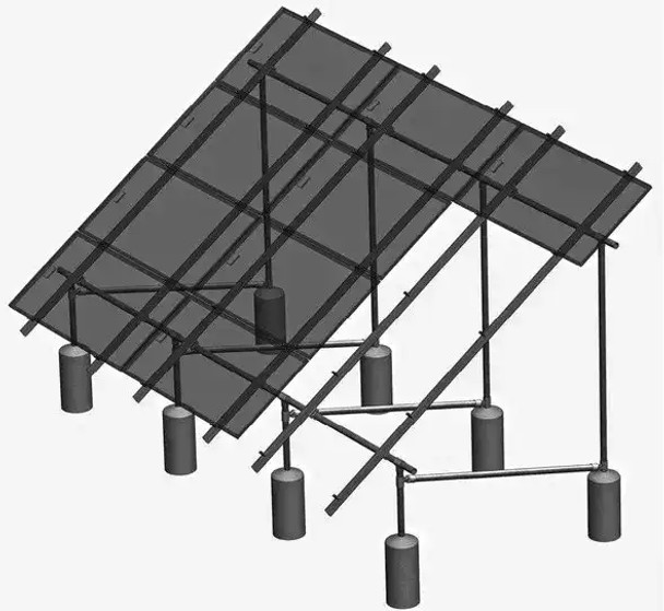 Tamarack Solar Products Tamarack Pole 2-IN Cap with U-bolts (box of 2) Mounting and Racking --90682