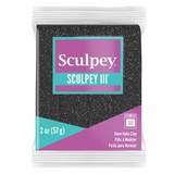 Sculpey III -- Black Glitter