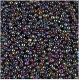 5g 0296 15/0 Miyuki Rocaille : Dk Amethyst T/R