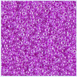 5g 4303 15/0 Miyuki Rocaille : Luminous Plum Crazy ICL