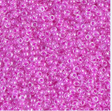 5g 4302 15/0 Miyuki Rocaille : Luminous Hot Magenta ICL