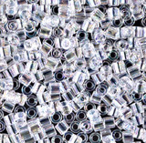 8g DBL0051 8/0 Delica: Crystal T/R