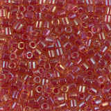 8g DBL0062 8/0 Delica: Lt Topaz/Lt Raspberry ICL/R