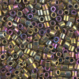 8g DBL0029 8/0 Delica: Nickel Plated Golden M/R