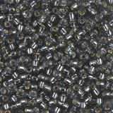 8.5g 0021 8/0 Miyuki Rocaille : Smoky Grey T/SL