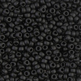 8.5g 0401F 8/0 Miyuki Rocaille : Black O/MA