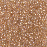 8.5g 0234 8/0 Miyuki Rocaille : Crystal/Gold ICL*
