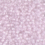 8.5g 0207 8/0 Miyuki Rocaille : Crystal/Pink ICL