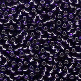 8.5g 1344 8/0 Miyuki Rocaille : Purple T/SL (D)