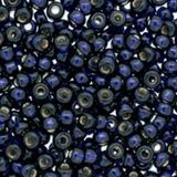 8.5g 4282 8/0 Miyuki Rocaille : Dark Navy Blue DC SL (D)