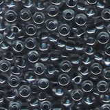 8.5g 1557 6/0 Miyuki Rocaille : Crystal/Sapphire Blue ICL*