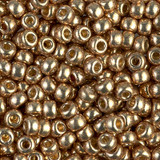 8.5g 4204 6/0 Miyuki Rocaille : Champagne DC GA
