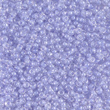 8.5g 0222 11/0 Miyuki Rocaille : Crystal/Lavender ICL