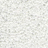 8.5g 0420 11/0 Miyuki Rocaille : White O/L