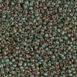 8.5g 4506 11/0 Miyuki Rocaille : Moss Agate T/PI