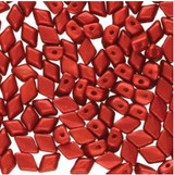 8g 4x6mm Mini GemDuo : Chalk Lava Red (Apx 120 pcs)