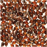 8g 4x6mm Mini GemDuo : Crystal Sunset (Apx 120 pcs)