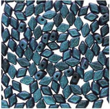 8g 4x6mm Mini GemDuo : PCH Dk Capri Blue