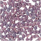 8g 4x6mm Mini GemDuo : Vega On Chalk (Apx 120 pcs)