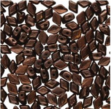 8g 4x6mm Mini GemDuo : Jet Bronze (Apx 120 pcs)