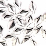 10g 8x5mm GemDuo : Fine Silver Plate